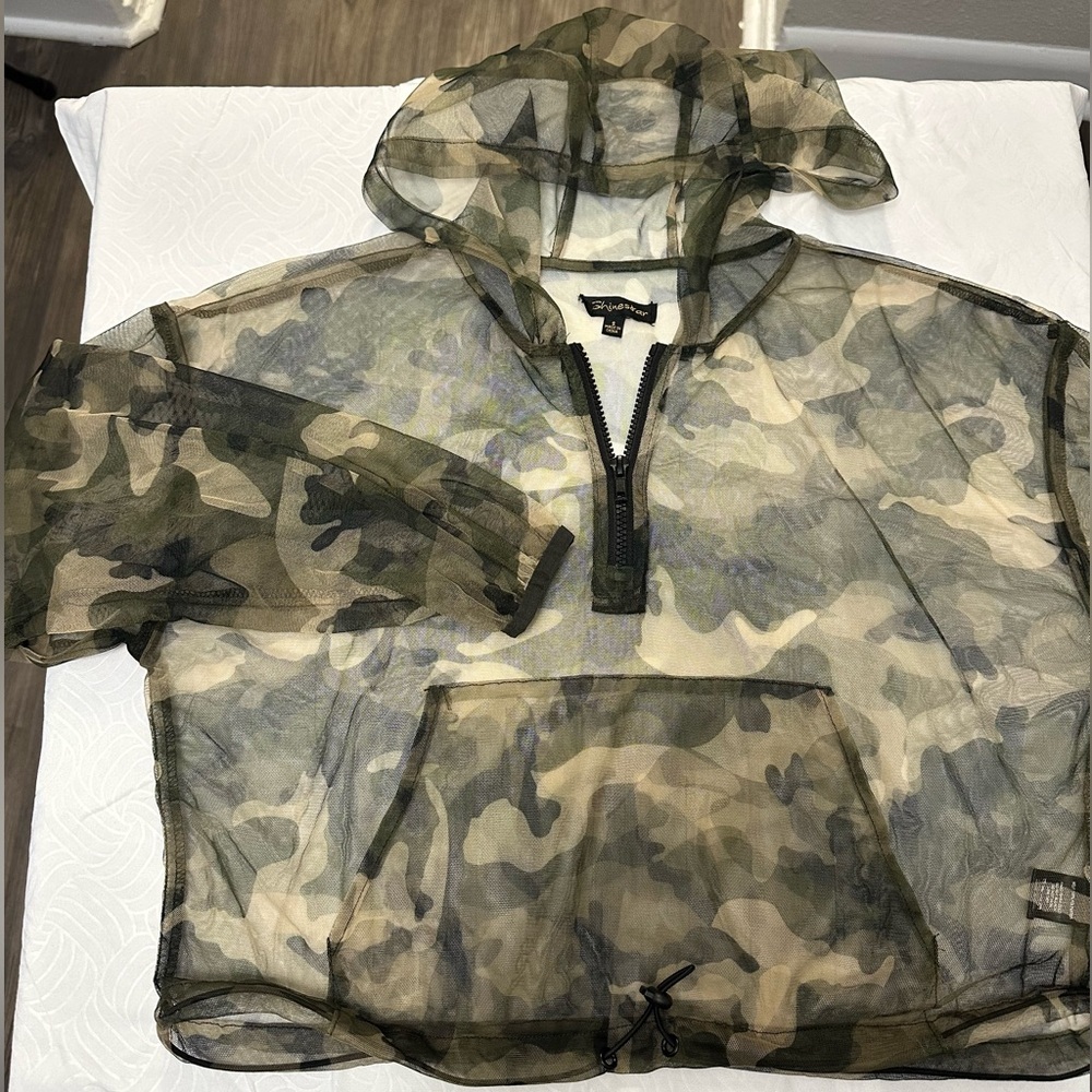 Shinestar Camouflage Mesh Jacket